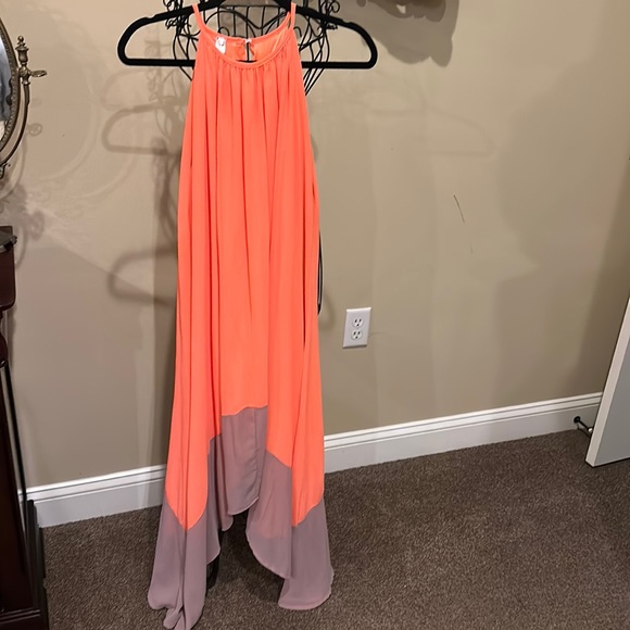purple month Dresses & Skirts - Purple Month high low halter maxi dress size large formal sleeveless dress